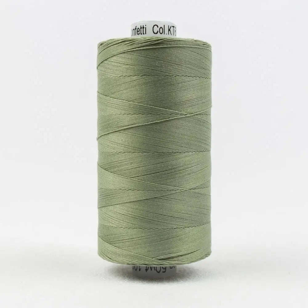 KT613 - Konfetti™ 50wt Egyptian Cotton Grey Khaki Thread WonderFil USA