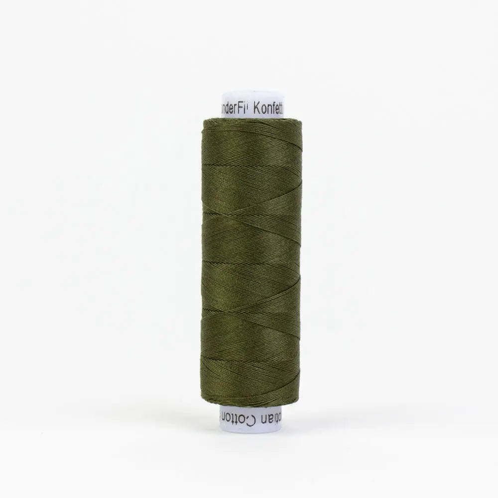 KT707 - Konfetti™ 50wt Egyptian Cotton Pine Green Thread WonderFil USA
