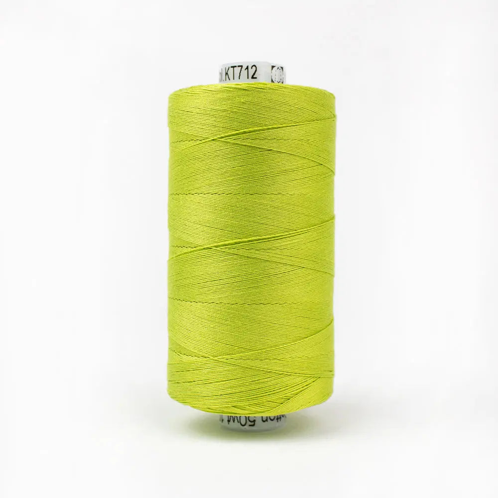 KT712 - Konfetti™ 50wt Egyptian Cotton Thread Chartreuse WonderFil USA