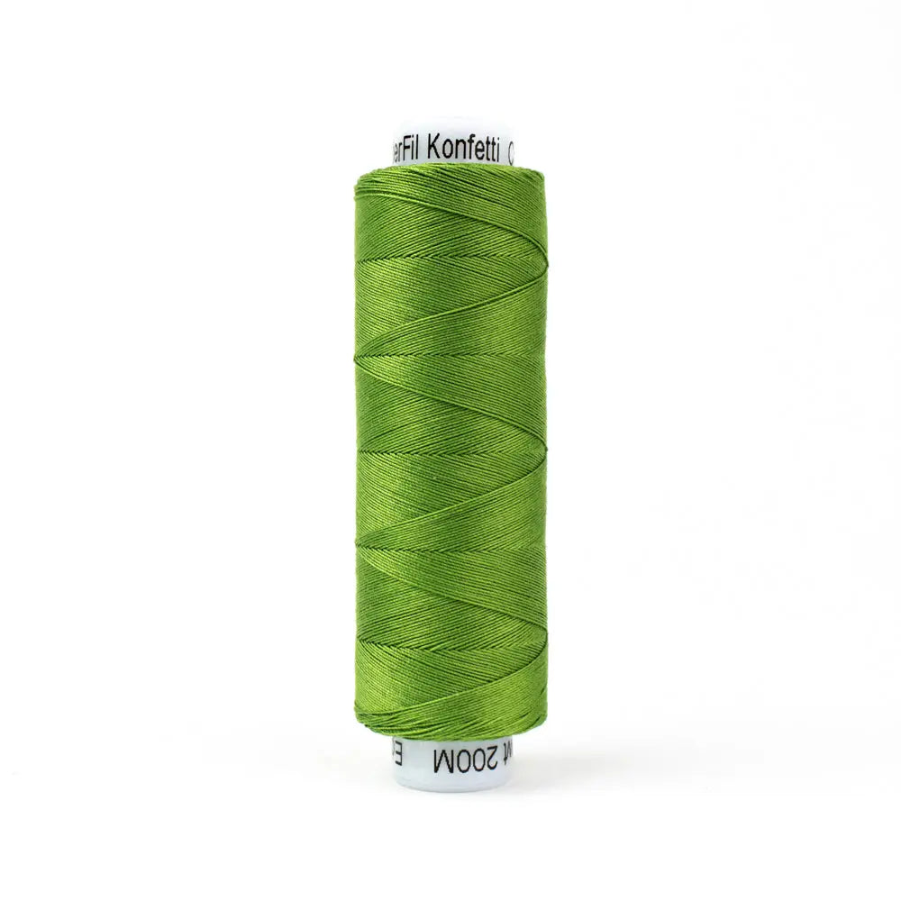 KT715 - Konfetti™ 50wt Egyptian Cotton Thread Ivy WonderFil USA