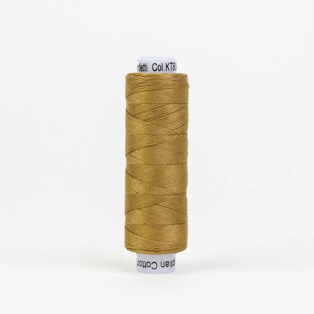 KT800 - Konfetti™ 50wt Egyptian Cotton Beige Thread WonderFil USA
