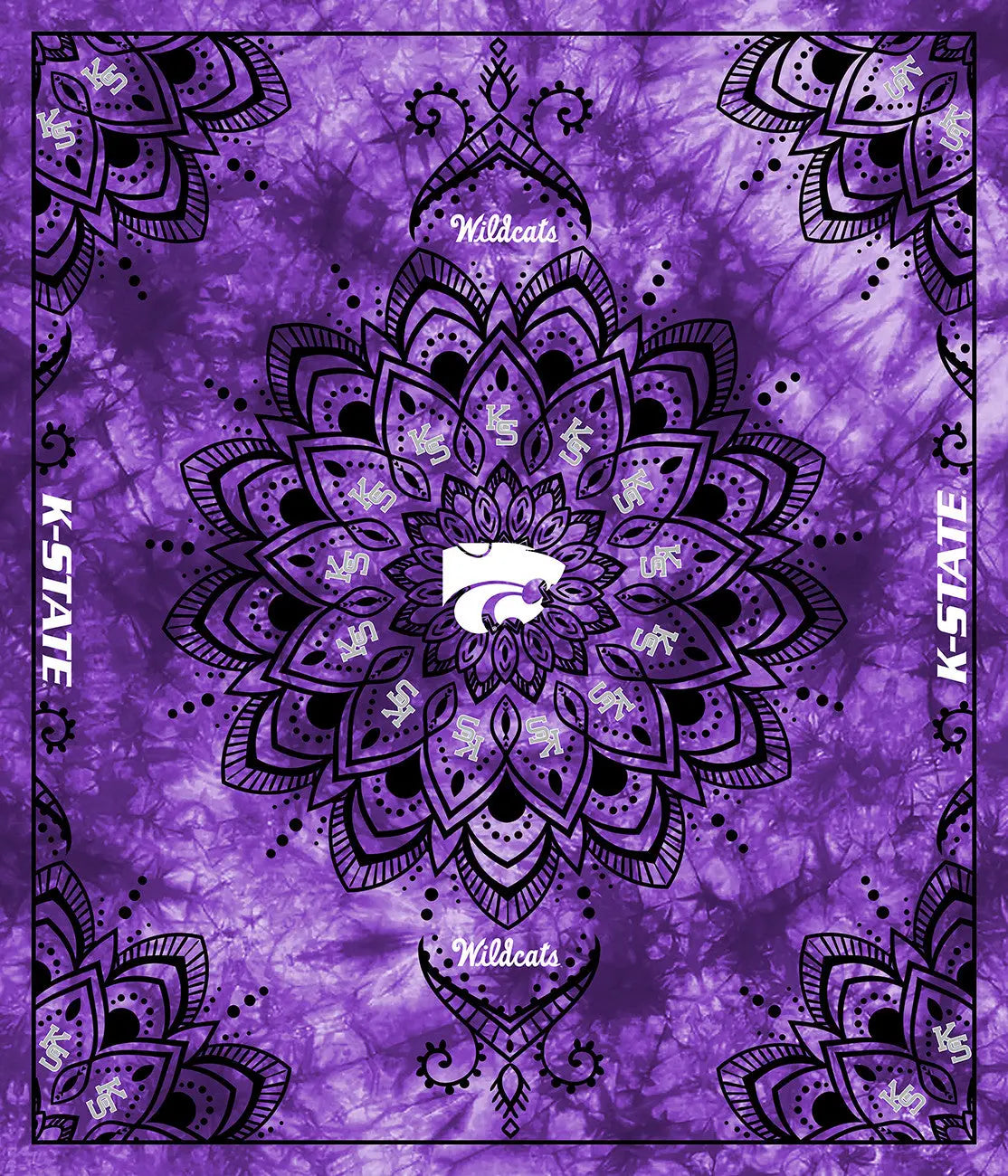 Kansas State Collegiate Tapestry-48in x 56in - Linda's Electric Quilters