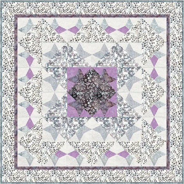 Kimberly Jahnz’s Opal Quilt Pattern & Foundation Piecing Panel Bundle Hoffman California Fabrics