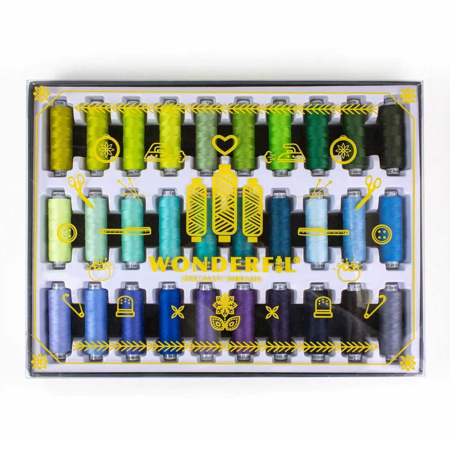 Konfetti™ 50wt Egyptian Cotton Thread : Collector Set WonderFil USA
