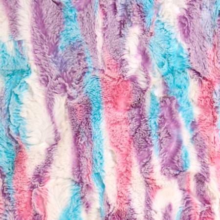 Shannon Fabrics Luxe Cuddle Frosted Himalayan minky fabric in Cotton Candy