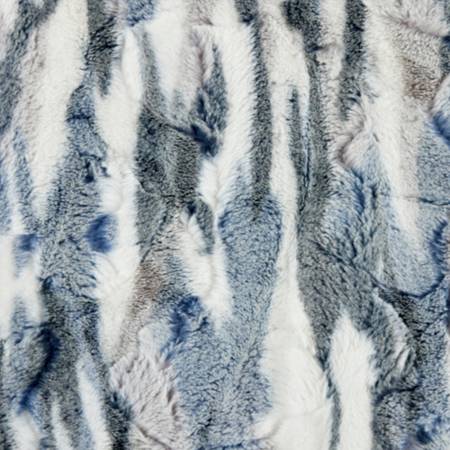 Shannon Fabrics Luxe Cuddle Frosted Himalayan minky fabric in Navy