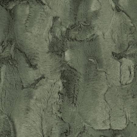 Shannon Fabrics Luxe Cuddle Hide minky fabric in Ivy green