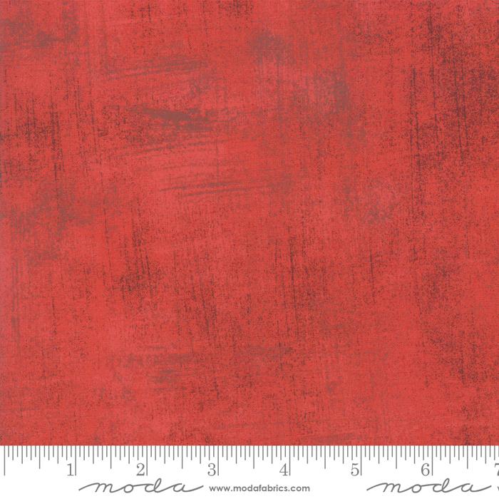 Red Grunge Basics Radish 44"/45" Per Yard Moda Fabrics & Supplies
