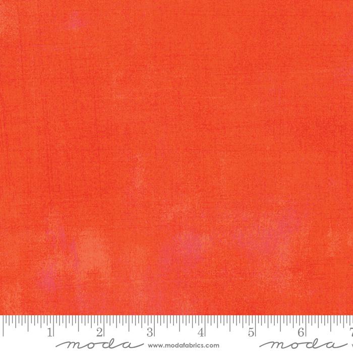 Moda Grunge Basics quilting cotton blender fabric in Tangerine