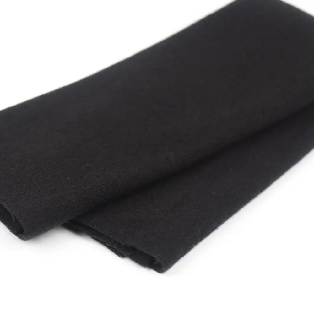 LN30 - Black Merino Wool Fabric WonderFil USA