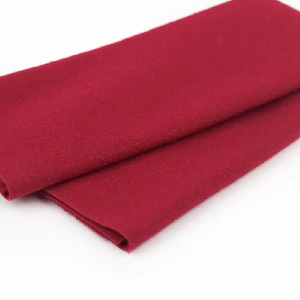 LN42 - Holly Berry Merino Wool Fabric WonderFil USA