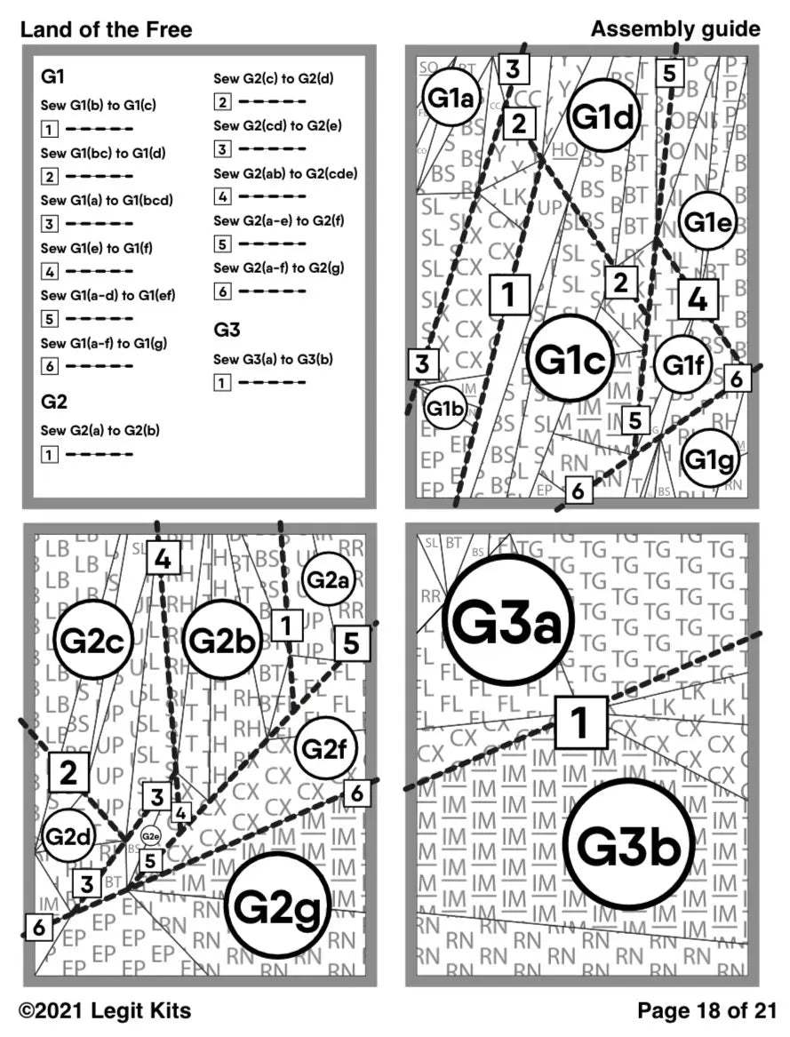 Land of the Free Pattern Legit Kits
