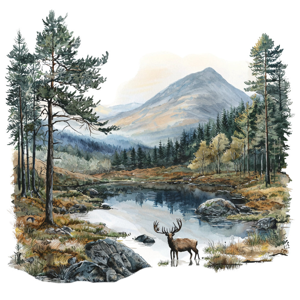 Landscapes of Scotland Fabric Panel 29 QuiltingFabricPanels