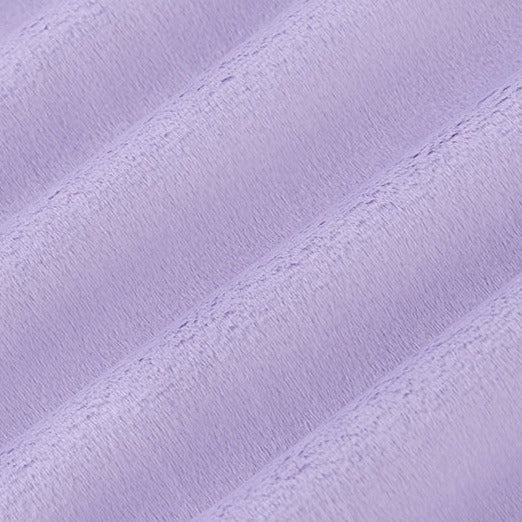Lavender Cuddle 3 Extra Wide Solid Minky Fabric Close Up
