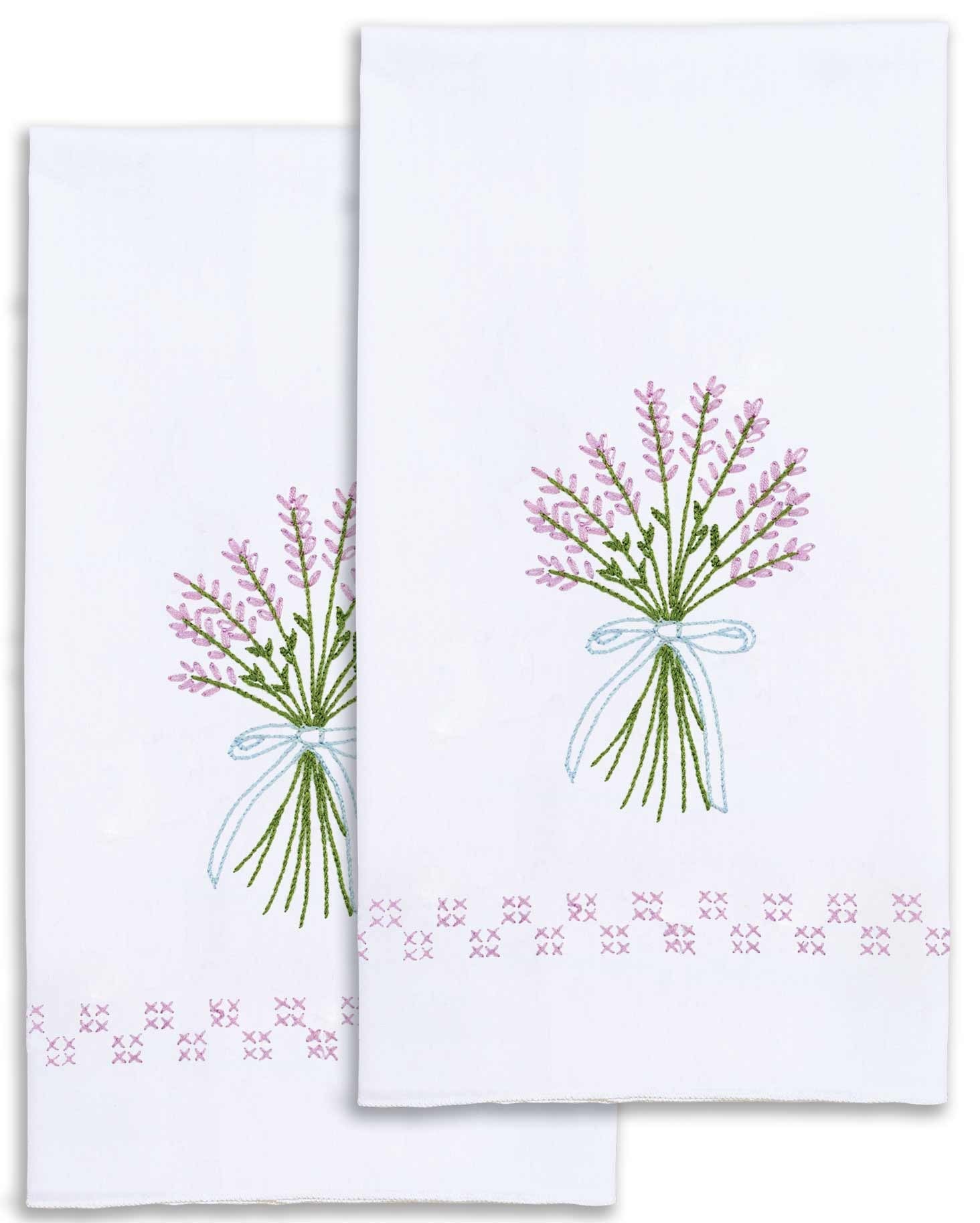 Lavender Decorative Hand Towel Checker Distributor