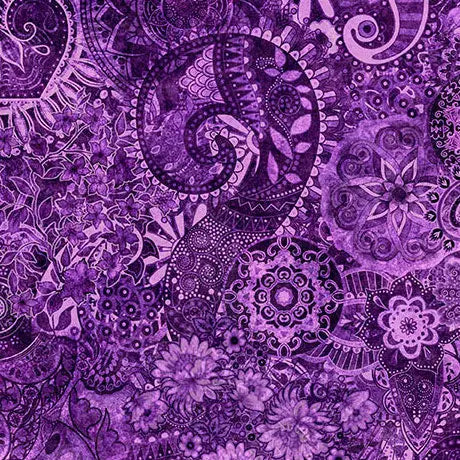 Lavender Mystique Blender Wideback Cotton Fabric - ( 2 Yard Pack ) Quilting Treasures Fabric