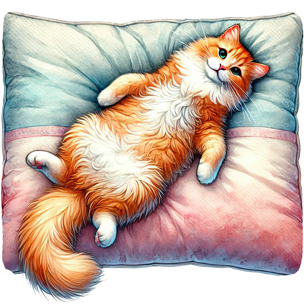 Lazy Cats Fabric Panel 2 QuiltingFabricPanels