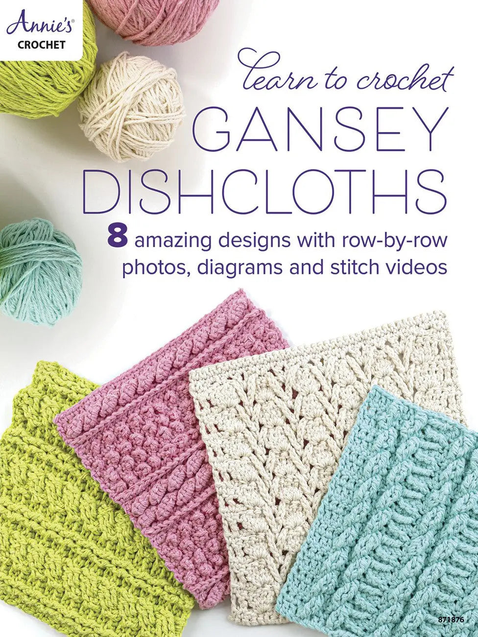 Learn to Crochet Gansey Dishcloths - Linda's Electric Quilters