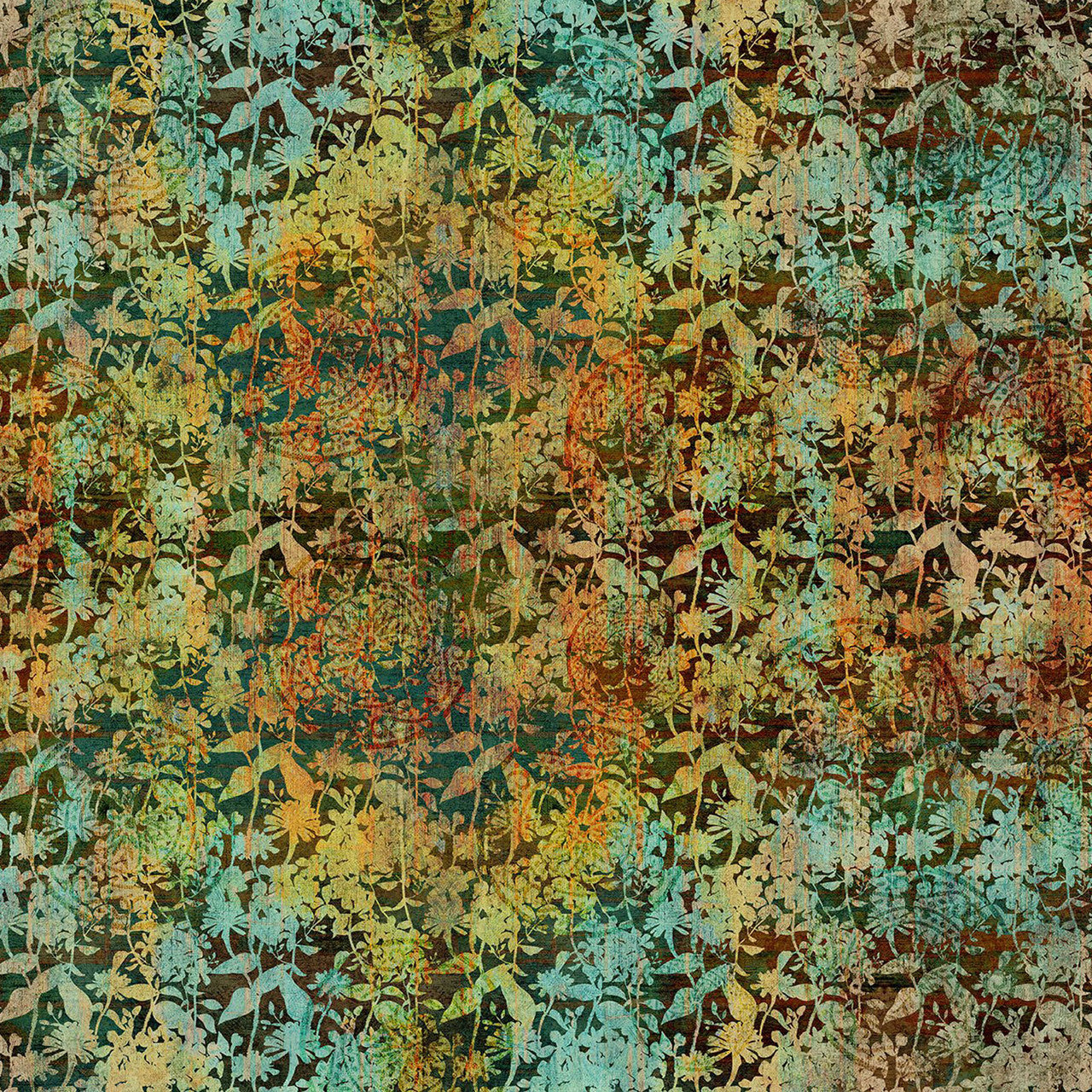 Emblems Green Evanescence Cotton 43/44 Fabric Per Yard