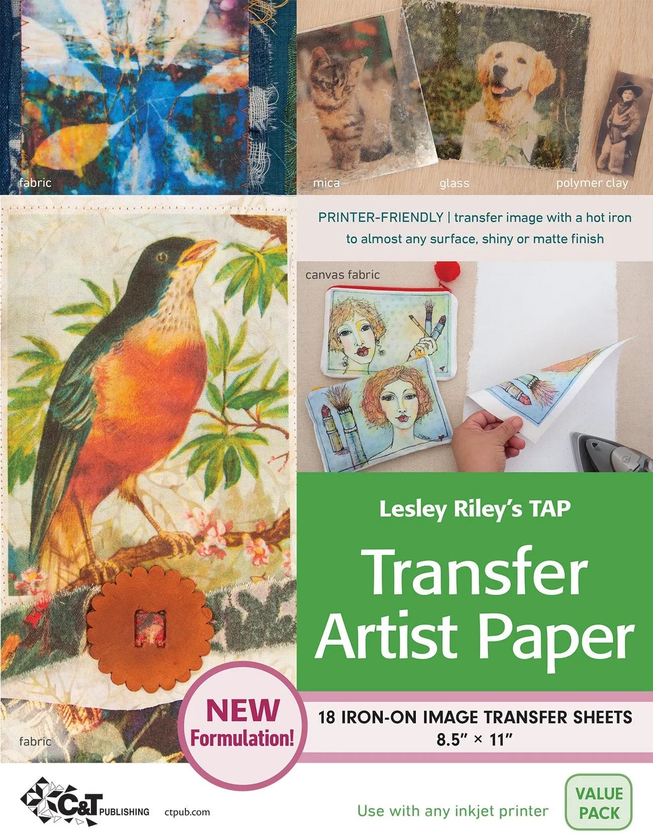 Lesley Rileys TAP Transfer Artist Paper 18pk - Linda's Electric Quilters