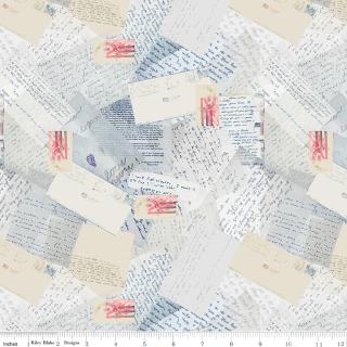 108" 3-Yard Package - Letters From Home - Vintage Blue