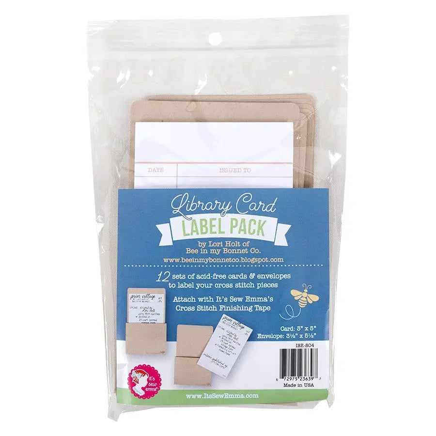 Library Card Label Pack by Lori Holt of Bee In My Bonnet Co - Linda's Electric Quilters