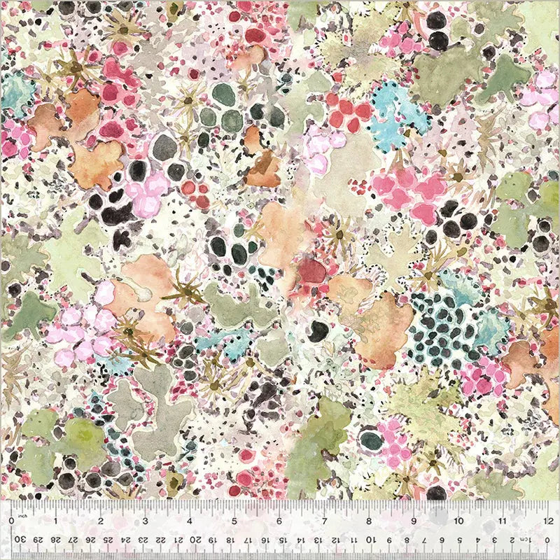 Lichen Wild Wander Stone Wideback Cotton Fabric Per Yard Windham Fabrics