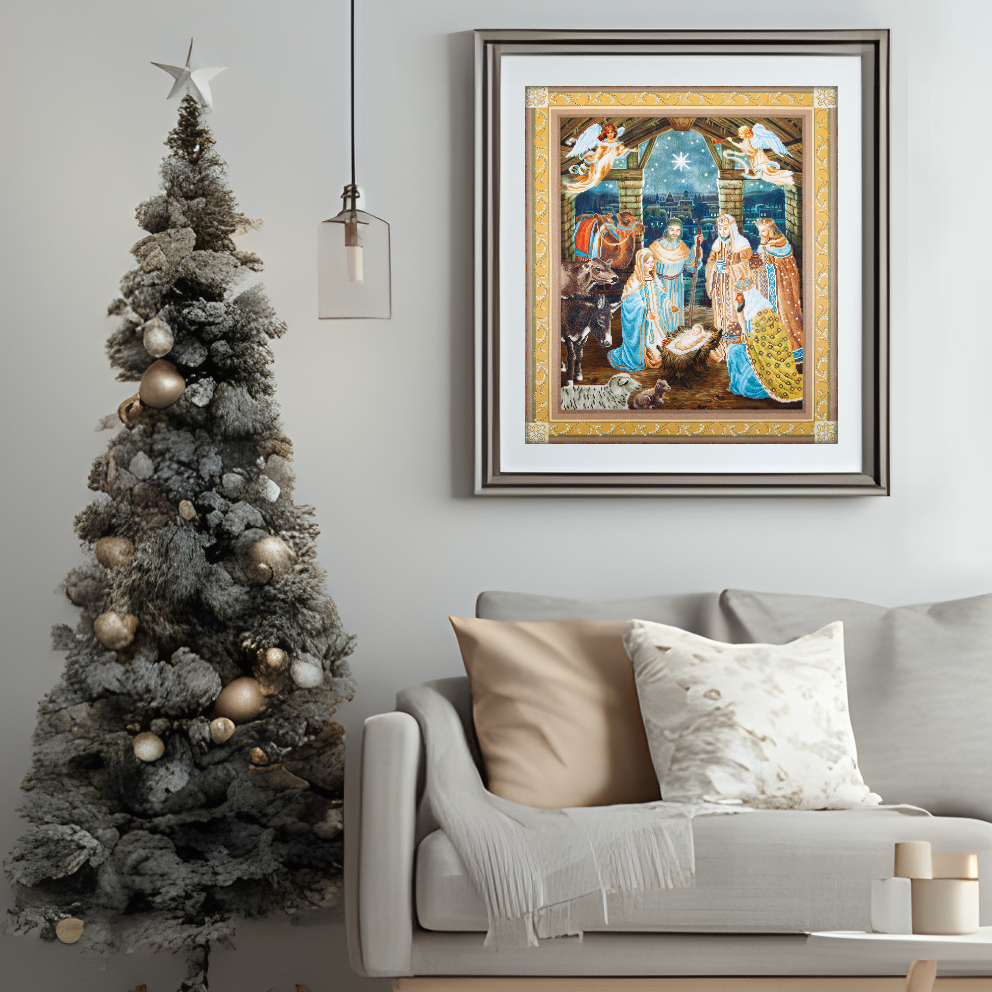 Diamond Dotz Nativity Scene - 33.5" x 39.4"
