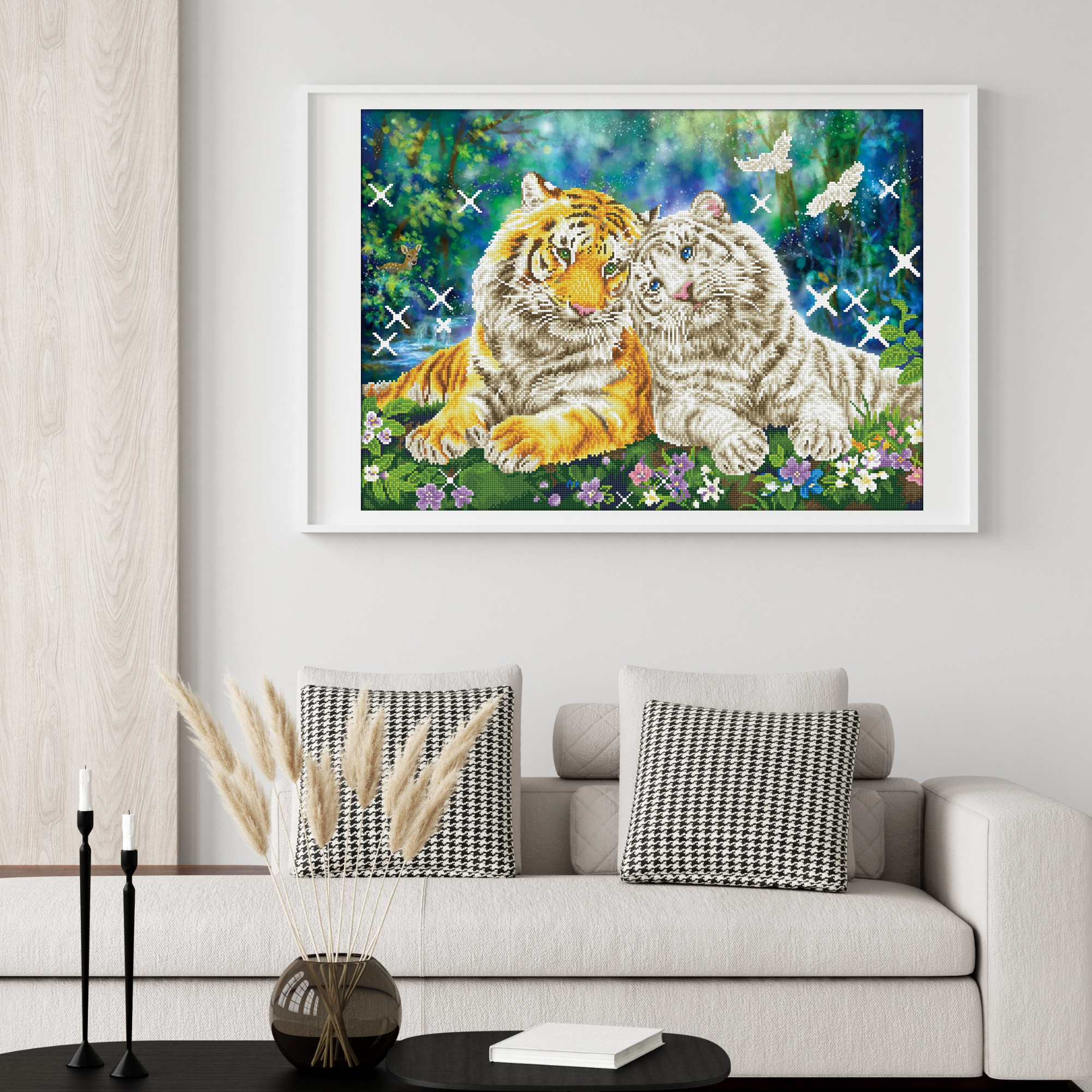 Diamond Dotz Tiger Smooch - 21.7" x 30.3"