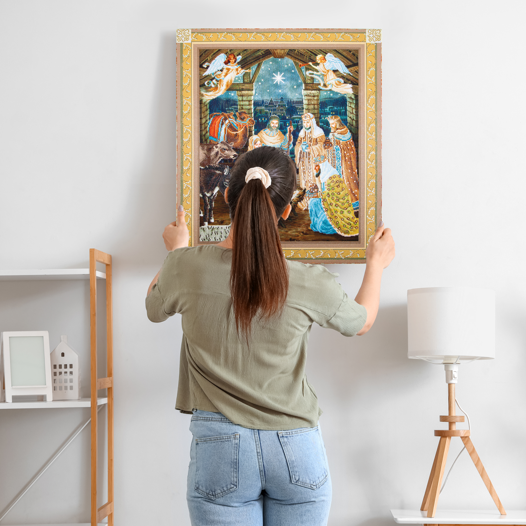 Diamond Dotz Nativity Scene - 33.5" x 39.4"