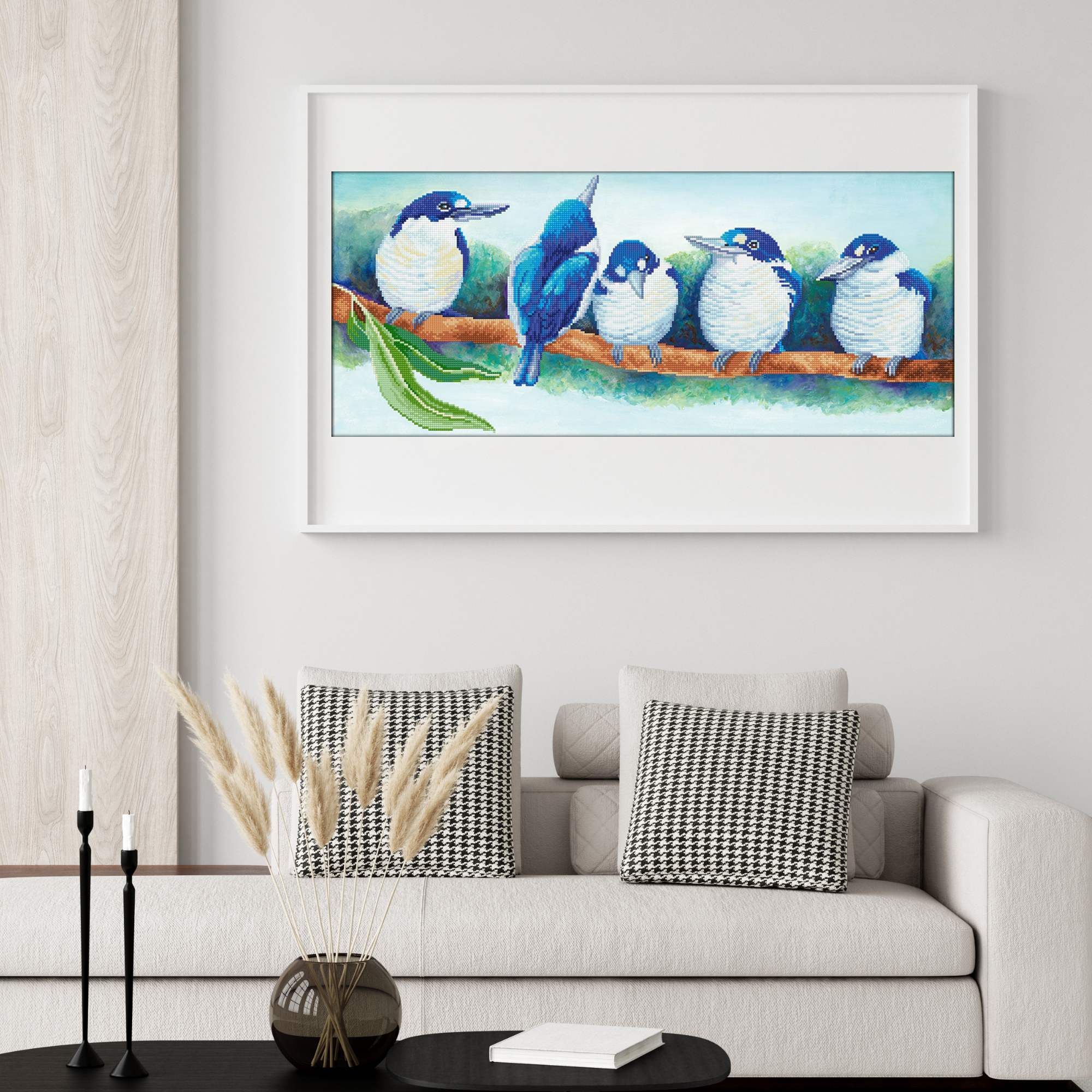 Diamond Dotz Kingfisher Politics - 34.3" x 14.6"