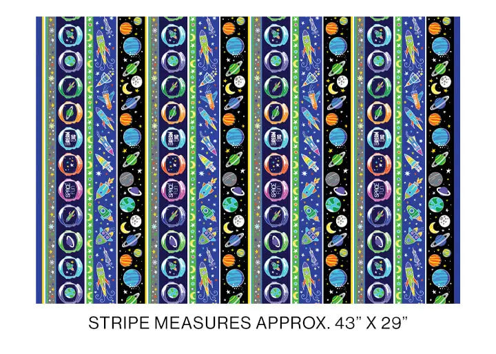 Lift Off - Stripe 44" / 45" Fabric Per Yard The Fabric Company