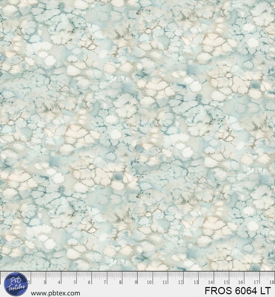 Light Teal / Aqua Frost FROS-6064-LT Cotton 44”/45” Fabric Per Yard