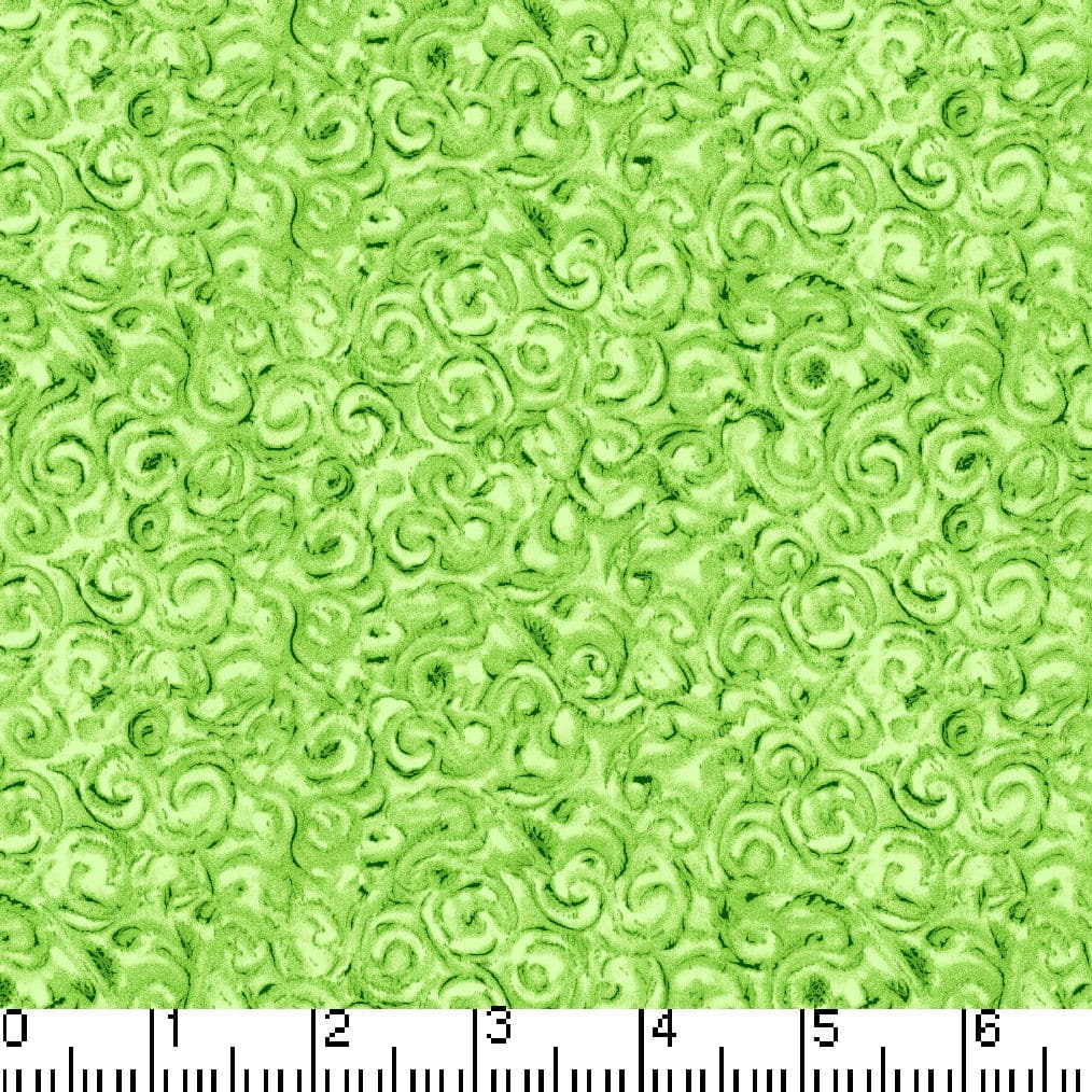 Lime Twister 45" Wide Cotton Fabric Per Yard