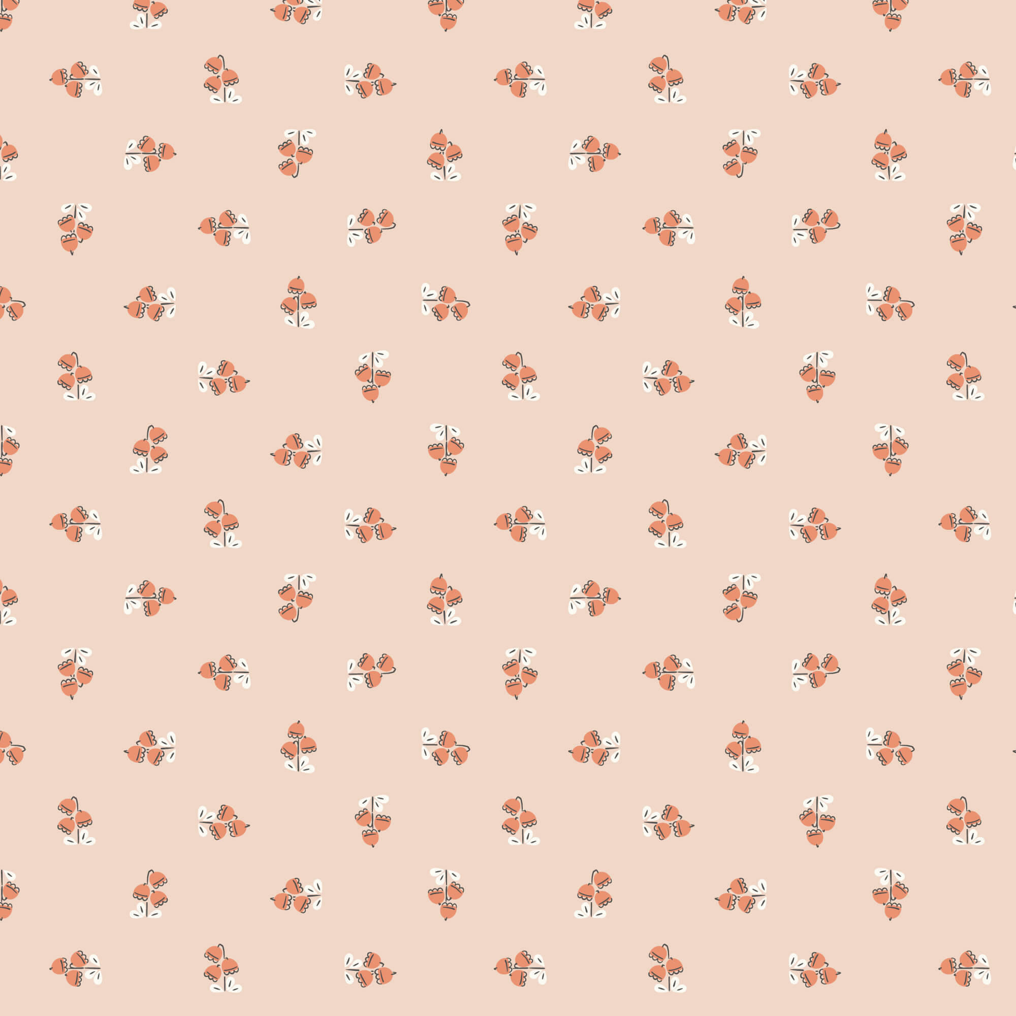 Cloud9 Little Bo lily of the valley organic quilting cotton by the yard
