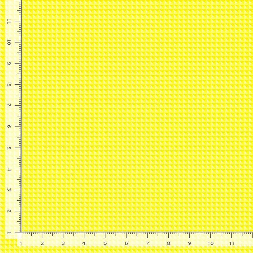 Live Boldly Geometric Blender Yellow Cotton 44"/45" Fabric Per Yard