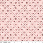 Love You Always Floral Plaid Pink Cotton 43"/44" Fabric Per Yard