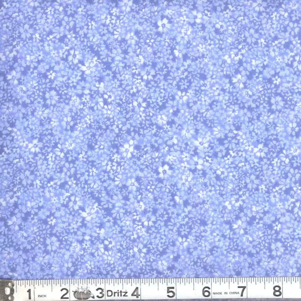 Lt Blue Confetti Floral 45" wide Fabric per yard