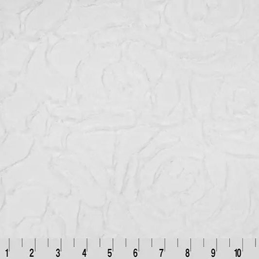 Luxe Cuddle Demi Rose Snow Fabric per yard - Linda's Electric Quilters
