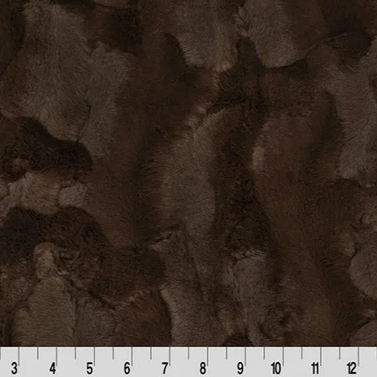 Luxe Cuddle Hide Chocolate Fabric per yard - Linda's Electric Quilters