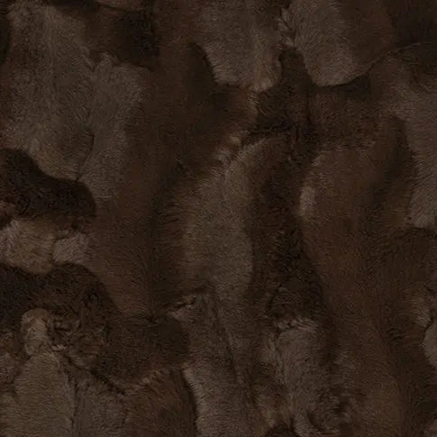 Luxe Cuddle Hide Chocolate Fabric per yard - Linda's Electric Quilters
