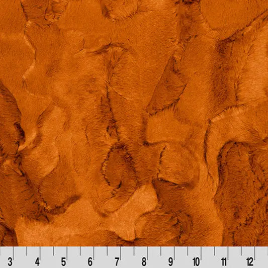 Luxe Cuddle Hide Ginger Fabric per yard - Linda's Electric Quilters