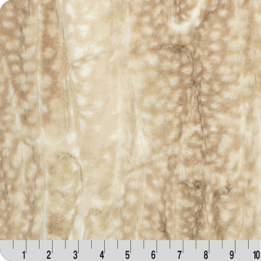 Beige Luxe Cuddle Fawn 58/60" Fabric Per Yard