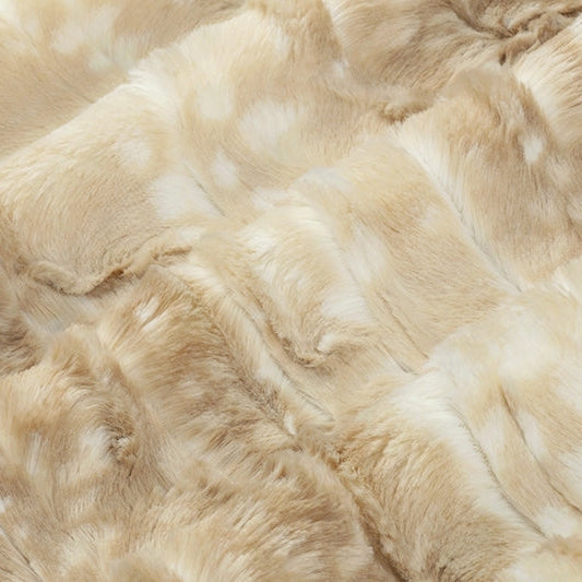 Beige Luxe Cuddle Fawn 58/60" Fabric Per Yard