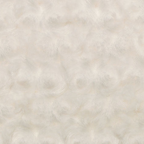 Luxe Cuddle Rose Ivory 58" - 60" Fabric per yard