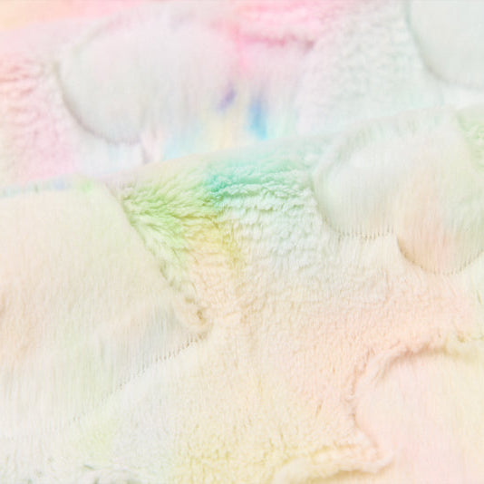 Pastel Luxe Cuddle Sorbet Hearts 58/60" Fabric Per Yard