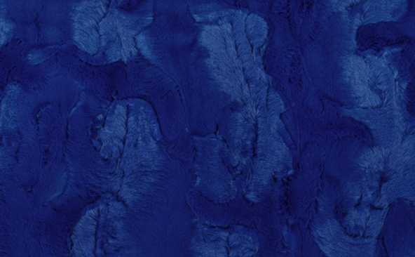 Shannon Fabrics Luxe Cuddle embossed hide royal