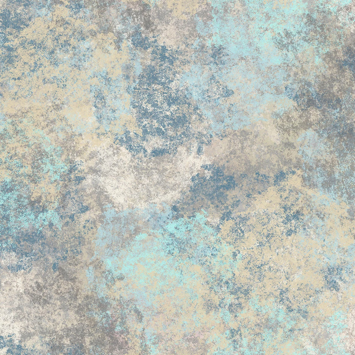 108" Harmony Texture Soft Tan/Pale Blue/White Cotton Fabric Per Yard