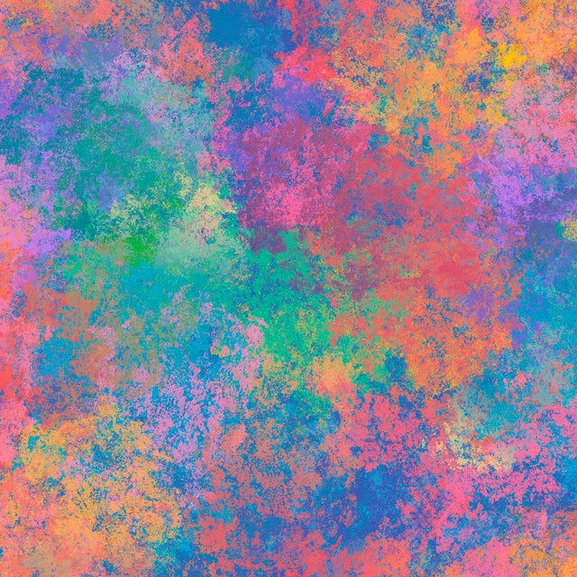 108" Harmony Texture Rainbow Cotton Fabric Per Yard
