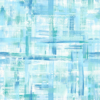 Blue Aqua Colorfield Cotton Wideback Fabric per yard